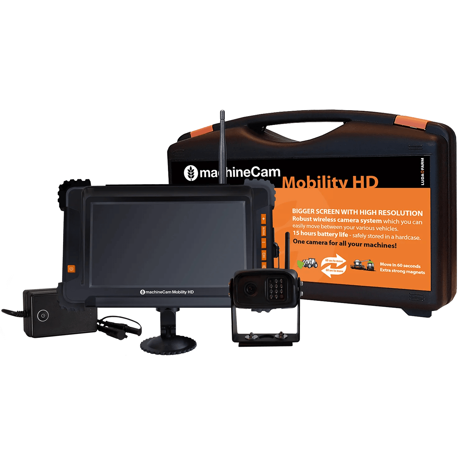 Kamera do maszyn rolniczych - Bezprzewodowy zestaw - MachineCam Mobility HD - 1096 - LUDAFARM 1 Kamera do maszyn rolniczych - Bezprzewodowy zestaw - MachineCam Mobility HD - 1096 - LUDAFARM