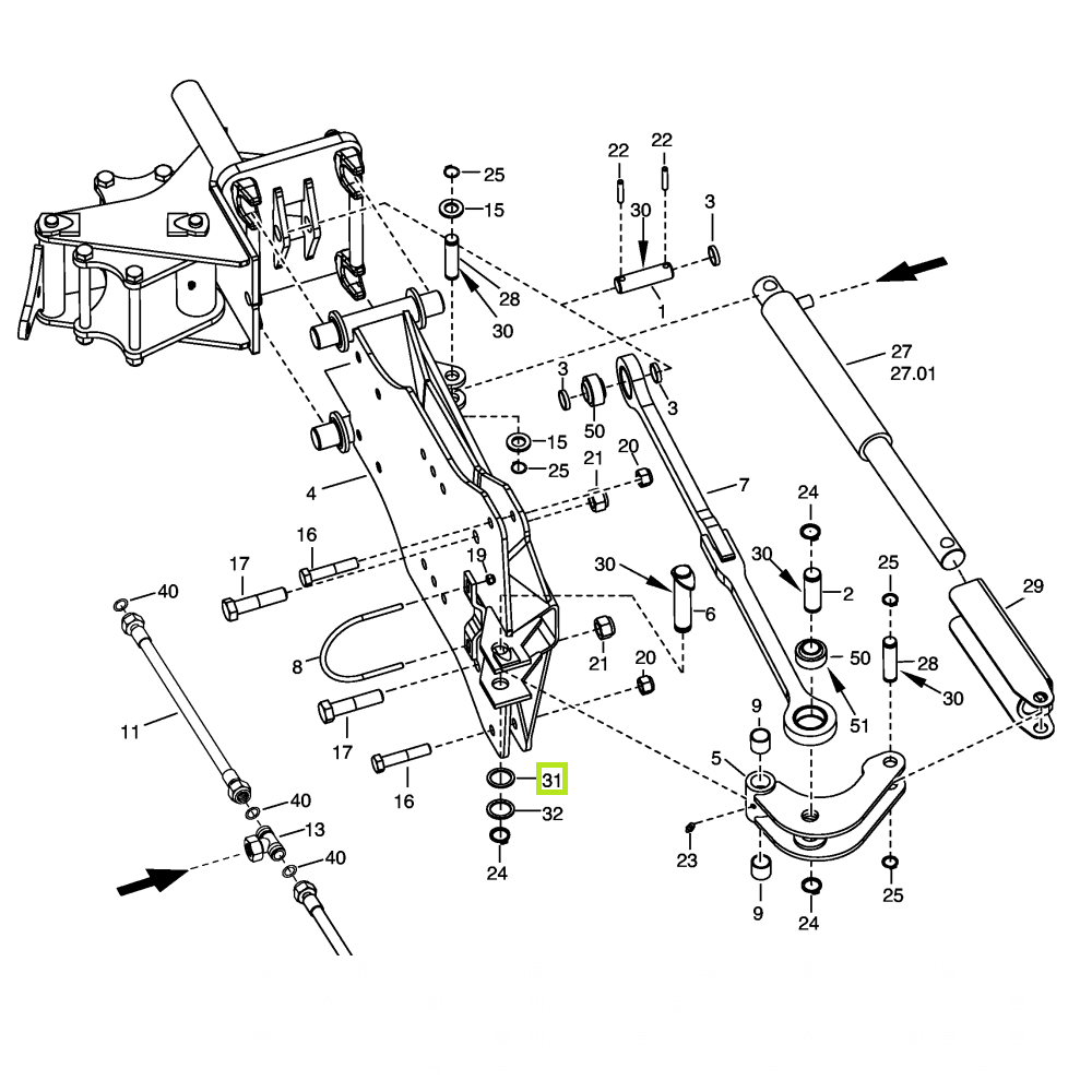 Podkładka - 25,2/34x2 - 162.427 - Pottinger 1 Podkładka - 25,2/34x2 - 162.427 - Pottinger