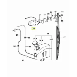 Silnik do wycieraczek szyb - 2.9019.100.0/20 - SDF