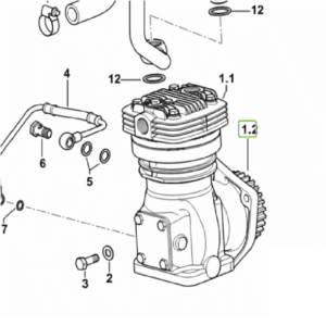 Koło zębate sprężarki kompresora - Z-43 - 04295536 - SDF