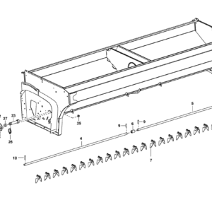Mieszadło do siewnika 3m - zestaw - 8612.75.030.0 - Pottinger