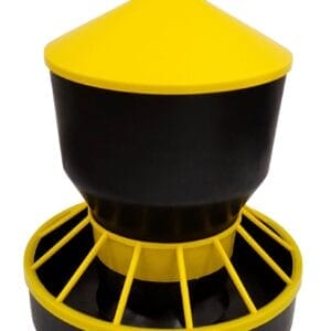 Karmidło zasypowe - automatyczne - 6 kg - czarno - żółte - 04-0223